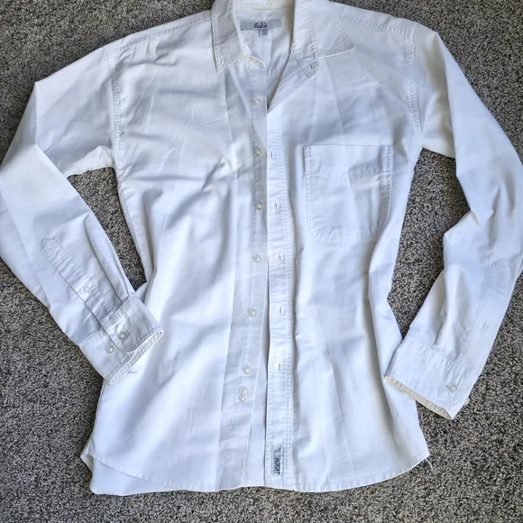 White Overzise Button-Down Shirt  Edgy Look , Office Wear,Layered Stayle - Picture 2 of 8